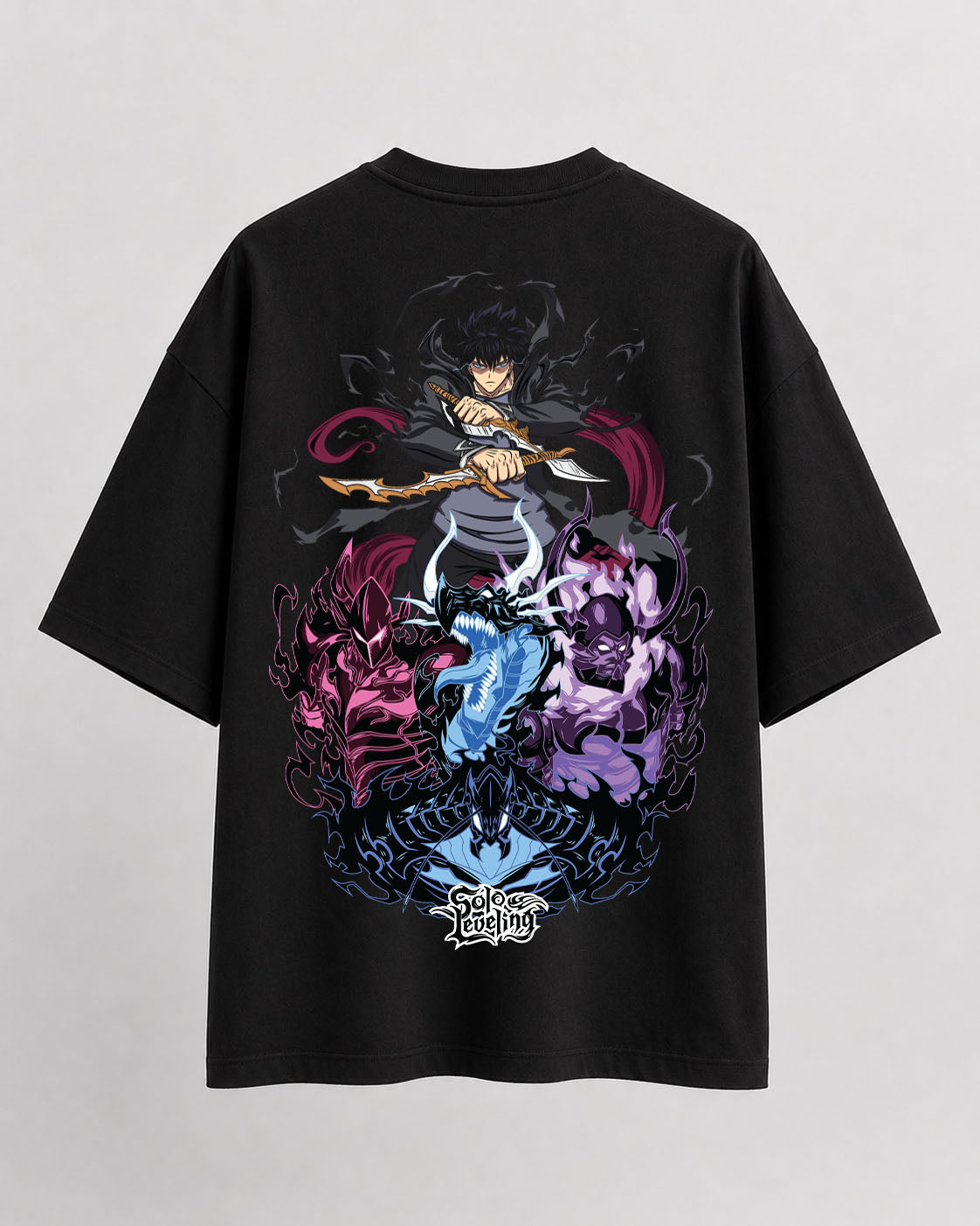 seong jinwoo purple theme Oversize Cotton T-shirt