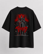 Berserk Guts Dark Mode Oversize Cotton T-shirt
