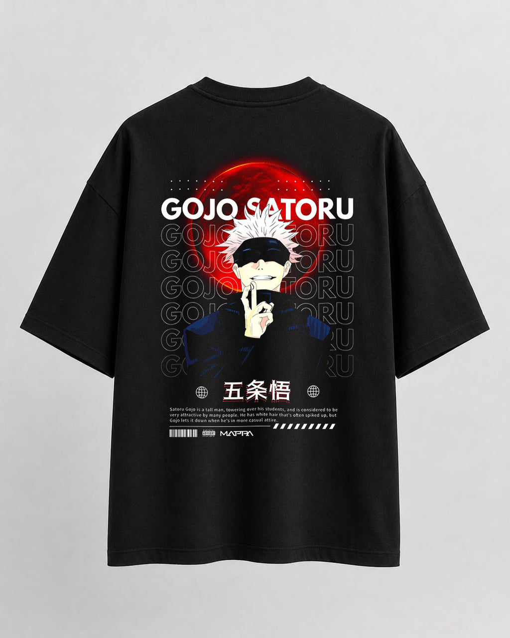 J&K Gojo Satoru Oversize Cotton T-shirt