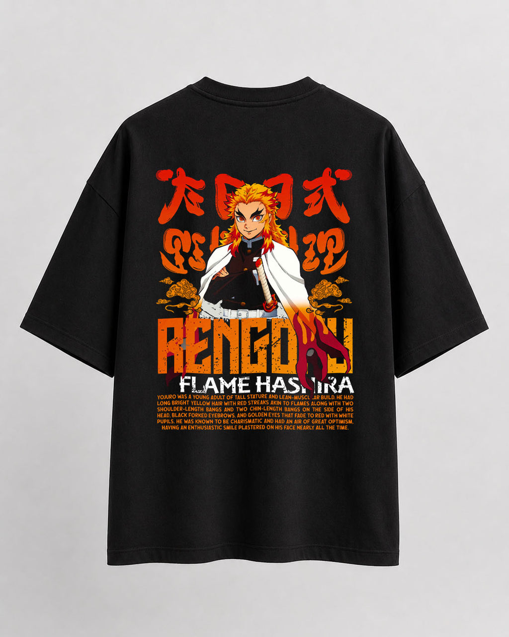 Demon Slayer Rengoku Oversize Cotton T-shirt