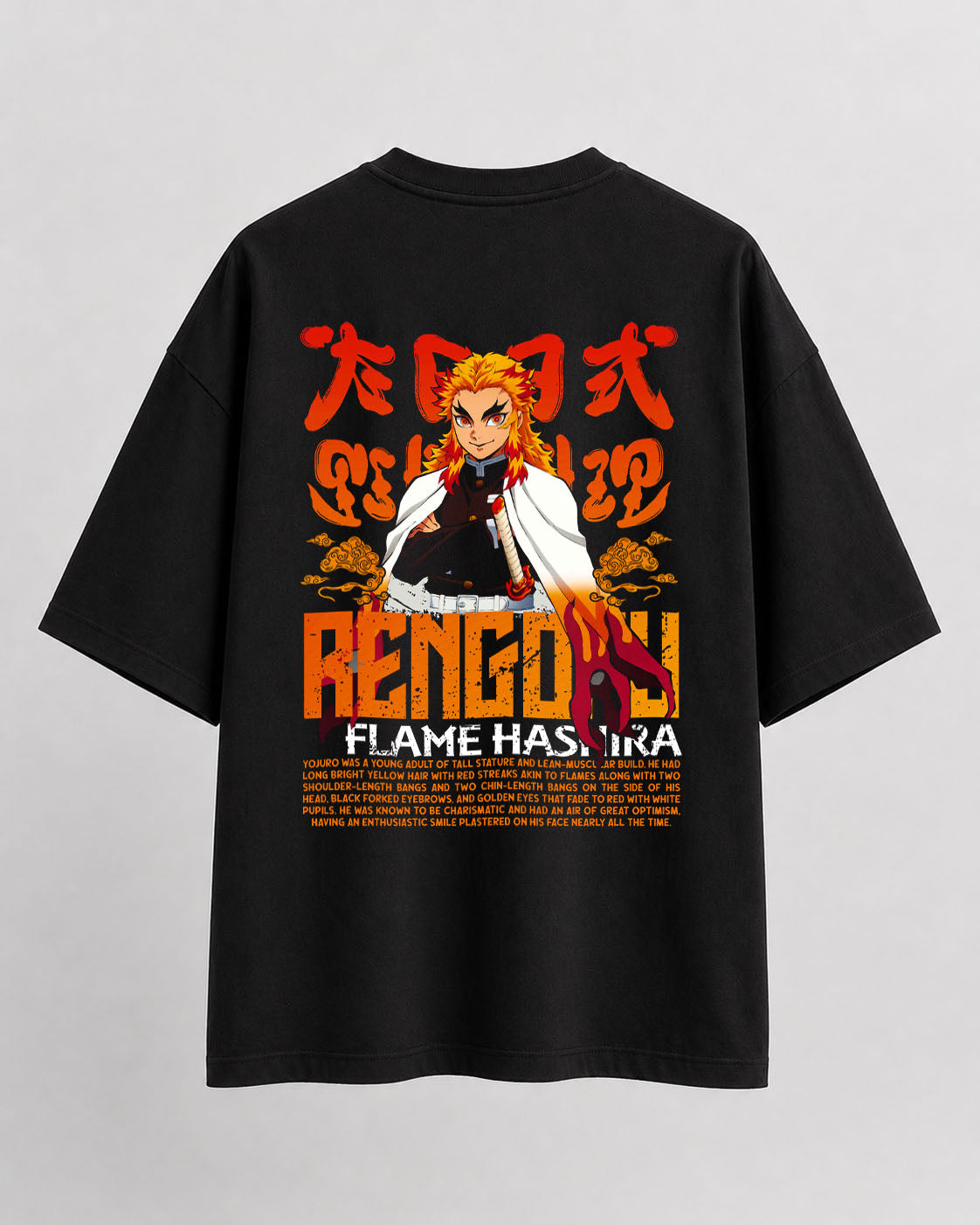 Demon Slayer Rengoku Oversize Cotton T-shirt