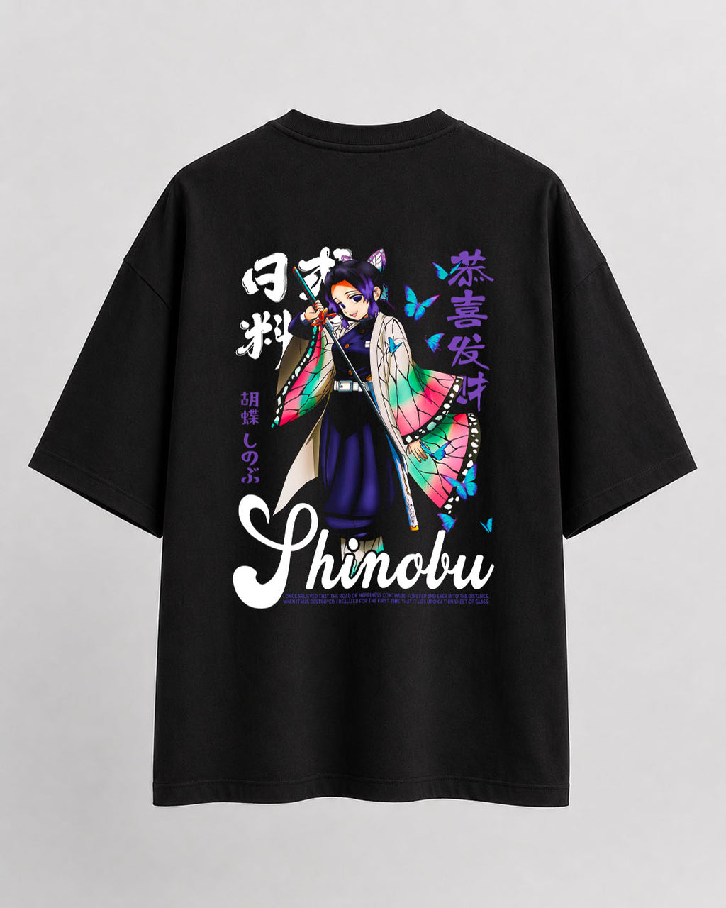 Demon Slayer Shinobu Oversize Cotton T-shirt