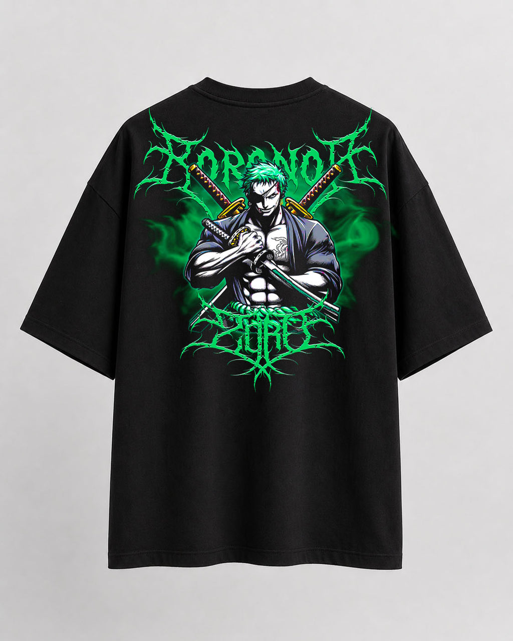One piece Zoro green Oversize Cotton T-shirt