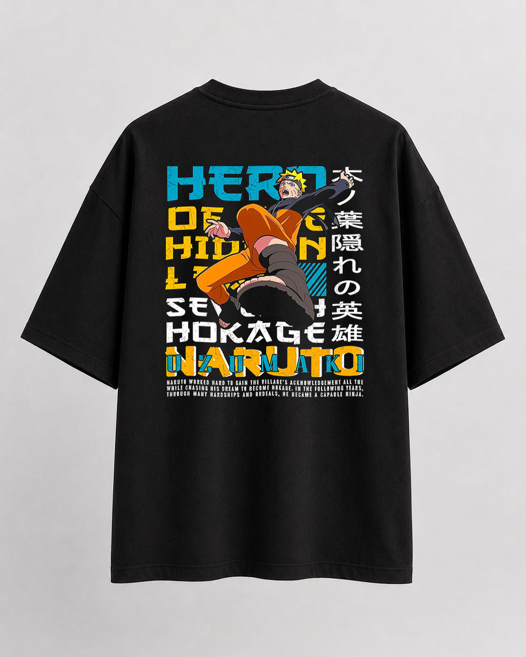 Uzumaki Naruto Oversize Cotton T-shirt