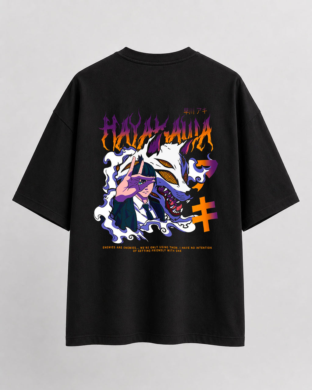 Chainsawman Aki Hayakawa Street Wear Oversize Cotton T-shirt