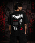 Guts Berserk Manga Style Oversize Cotton T-shirt