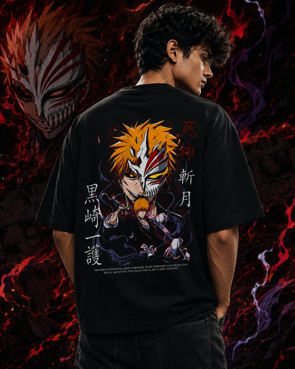 Bleach Ichigo Oversize Cotton T-shirt