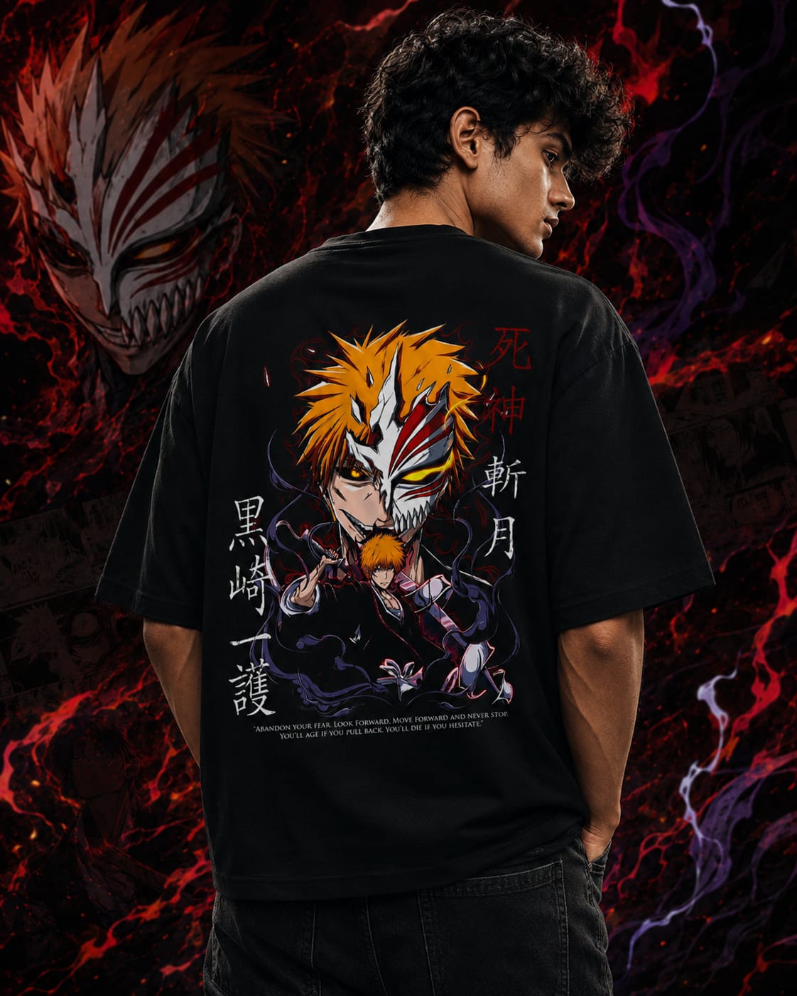 Bleach Ichigo Oversize Cotton T-shirt