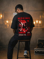 Chainsawman Makima All Red Oversize Cotton T-shirt
