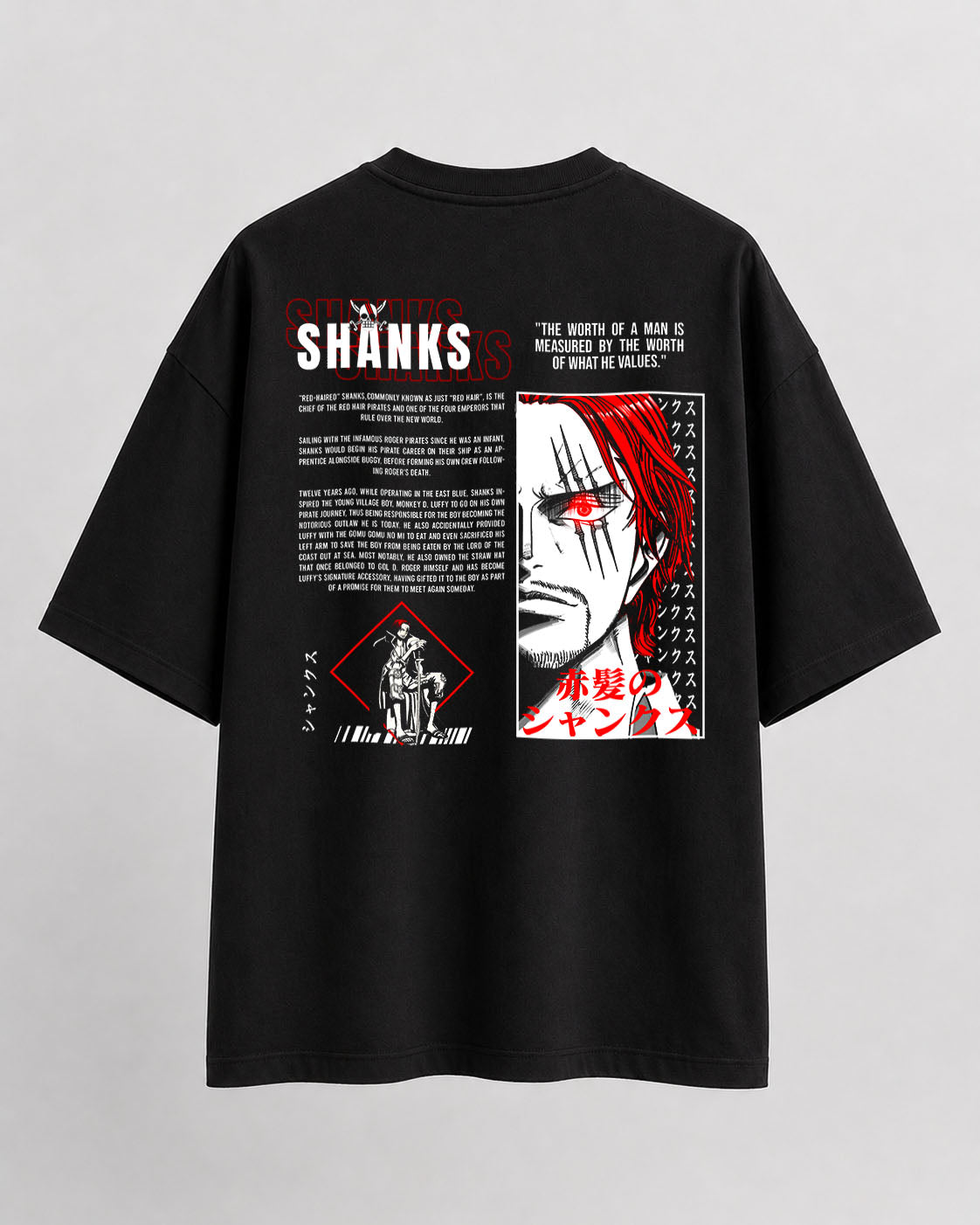 One piece shanks Oversize Cotton T-shirt