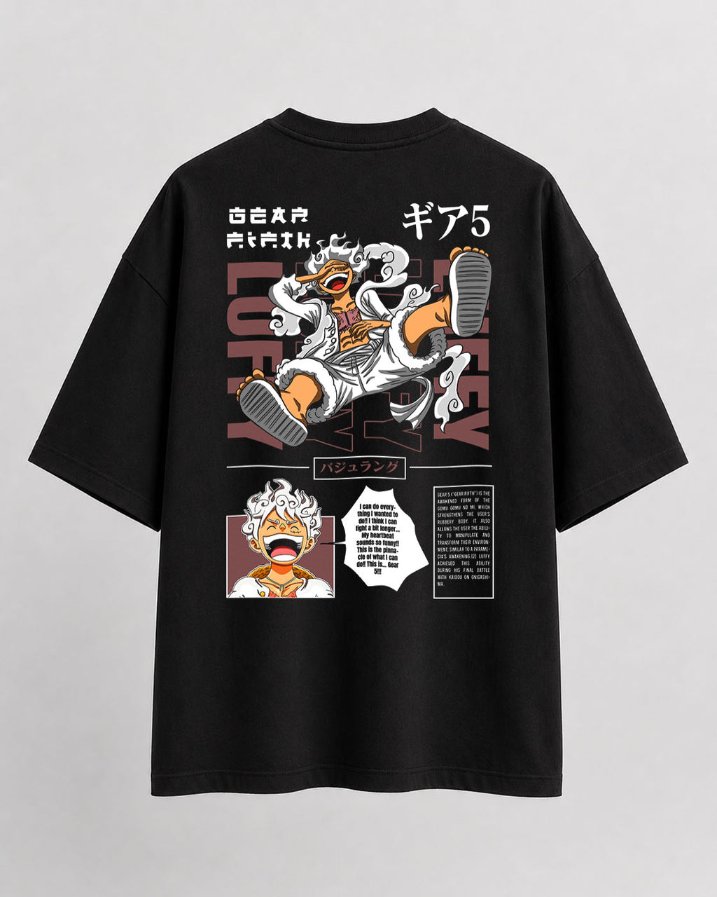 One piece luffy white Oversize Cotton T-shirt