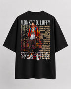 One piece luffy red Oversize Cotton T-shirt