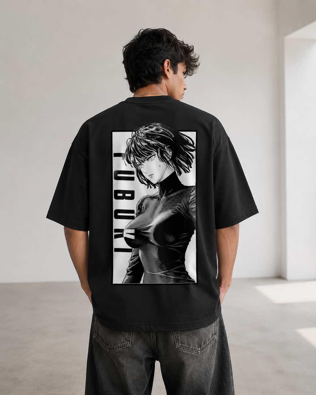 One piece yubuki Oversize Cotton T-shirt