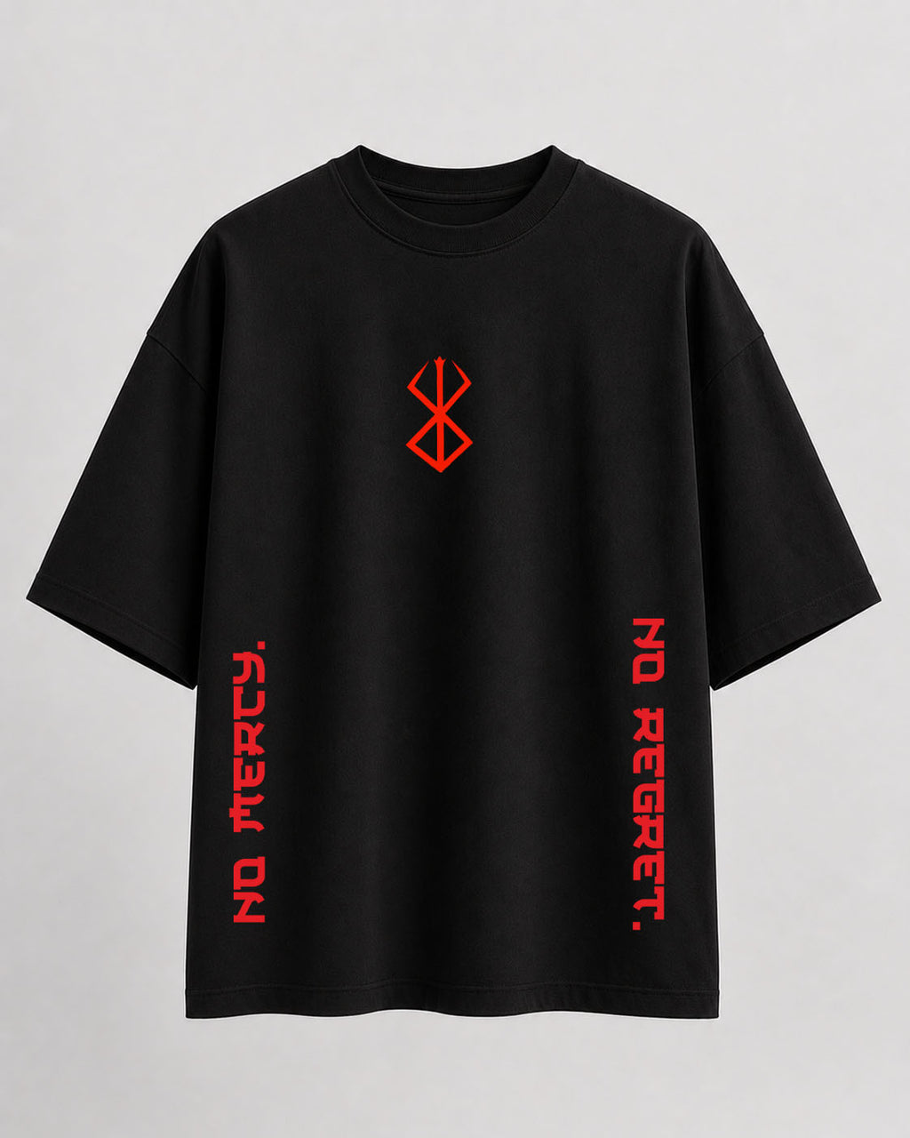 Berserk Guts Dark Mode Oversize Cotton T-shirt
