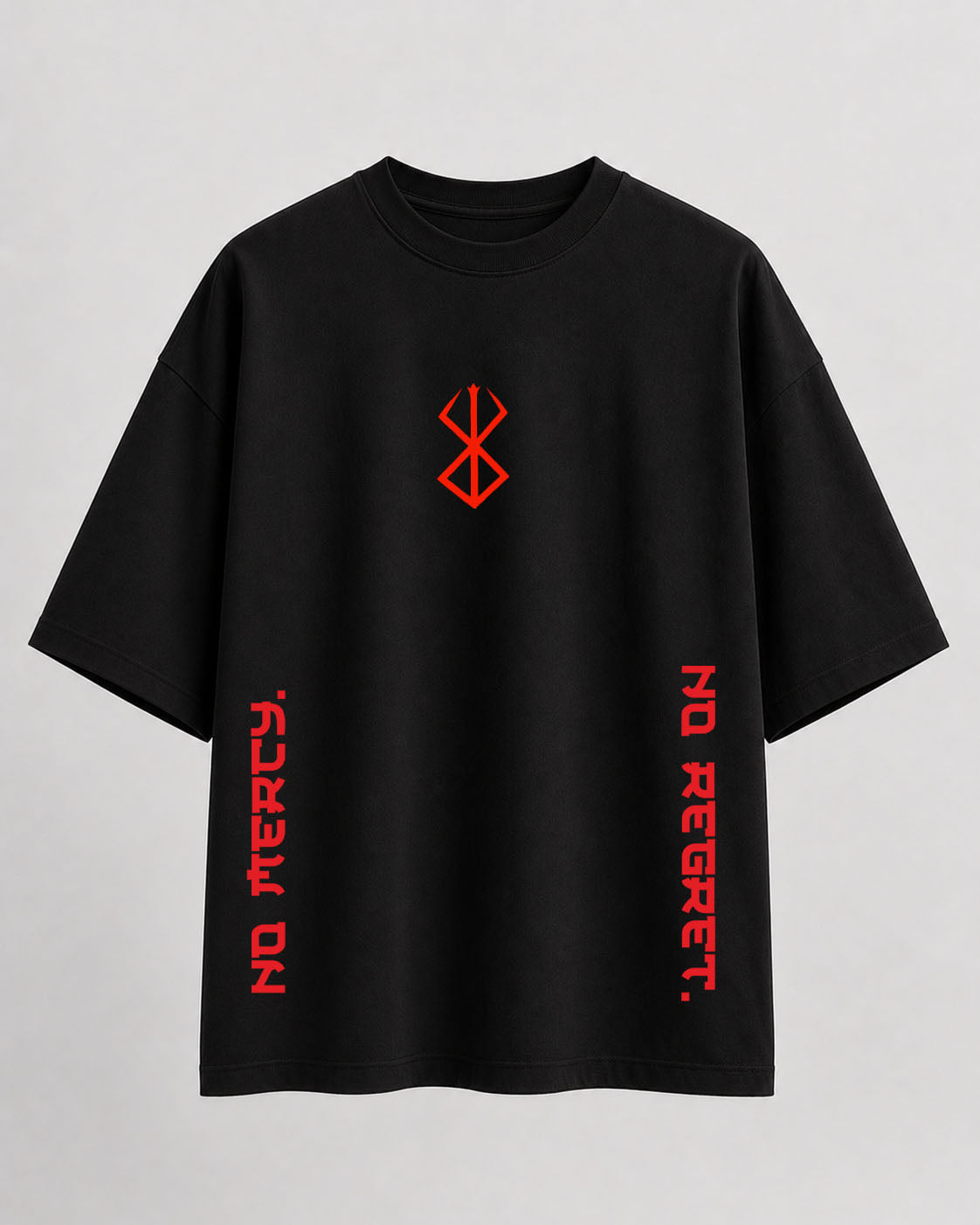 Berserk Guts Dark Mode Oversize Cotton T-shirt