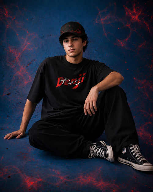 Chainsaw Man Freestyle Oversize Cotton T-shirt