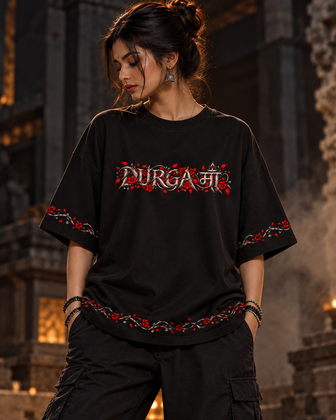 DURGAVYOM Oversized t-shirt