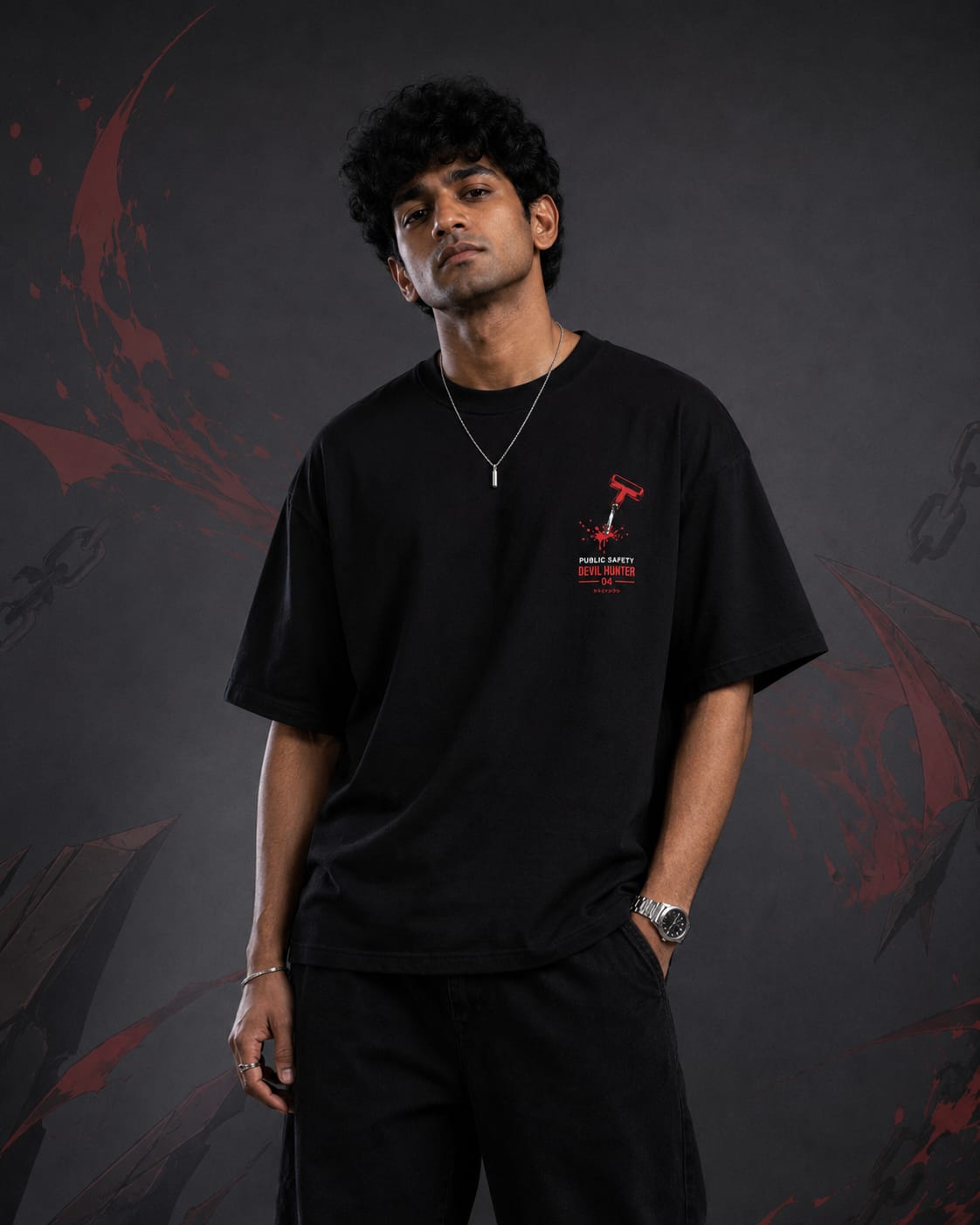 Chainsawman Streetwear Oversize Cotton T-shirt