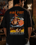 One piece fire feast Oversize Cotton T-shirt