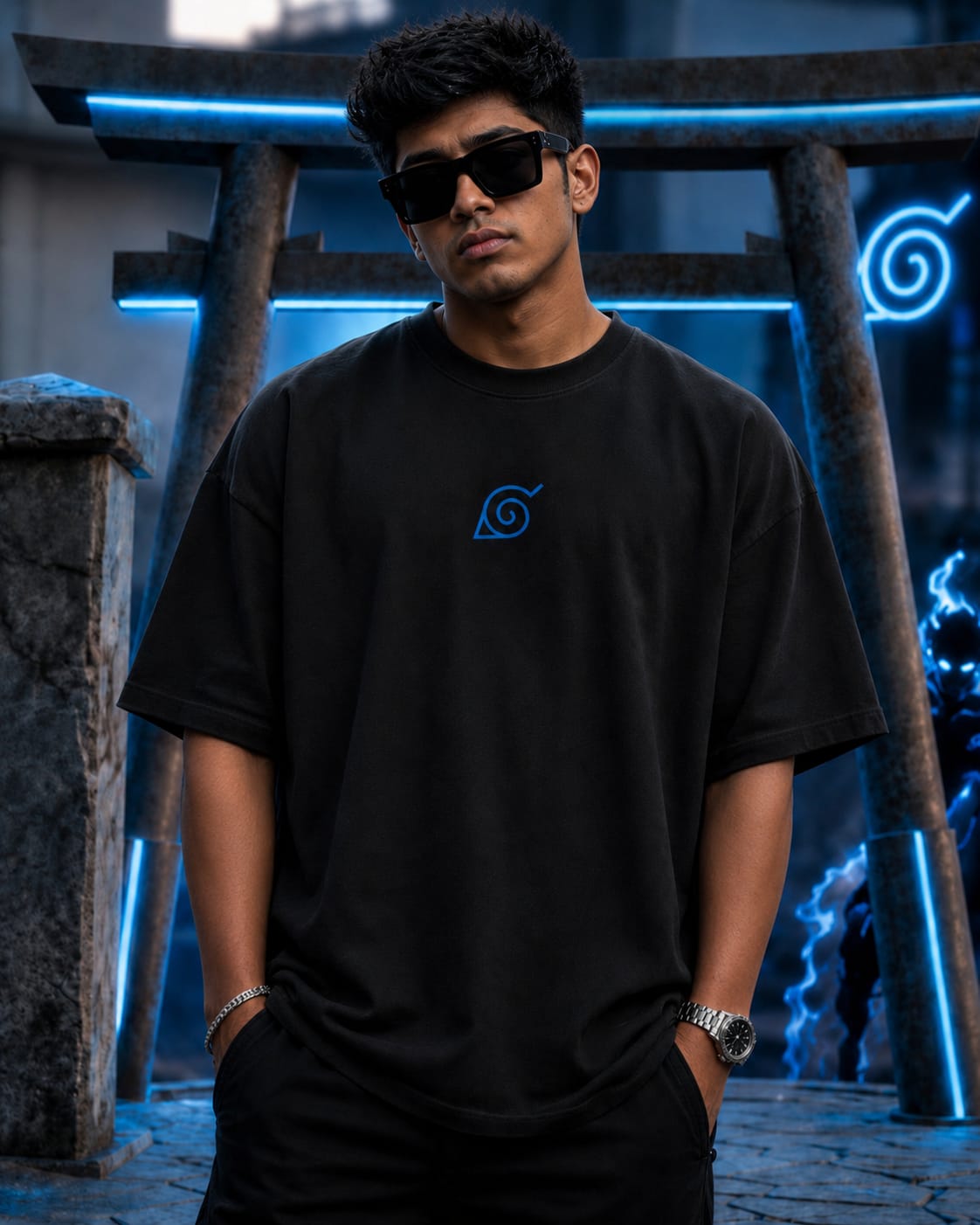 Kakashi Indefinite Oversize Cotton T-shirt