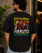 Uzumaki Naruto Nine Tail Oversize Cotton T-shirt