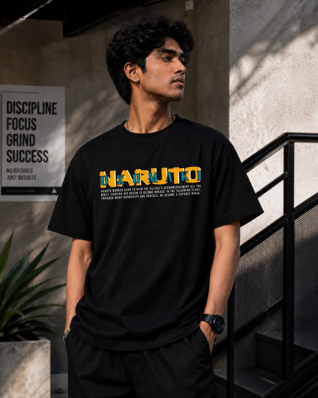 Uzumaki Naruto Oversize Cotton T-shirt
