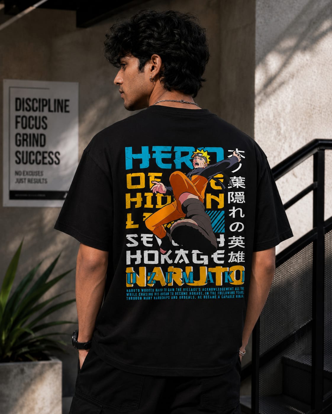 Uzumaki Naruto Oversize Cotton T-shirt