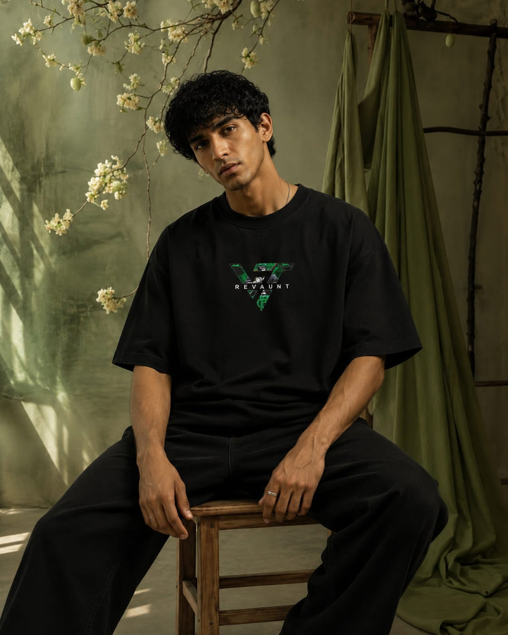One piece Zoro green theme Oversize Cotton T-shirt