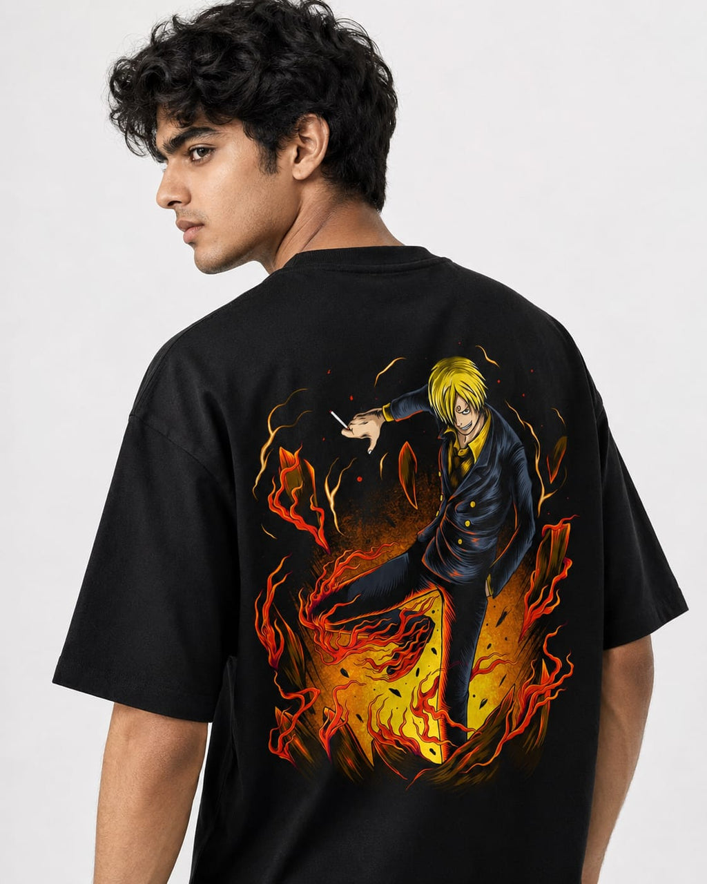 One piece sanji Oversize Cotton T-shirt