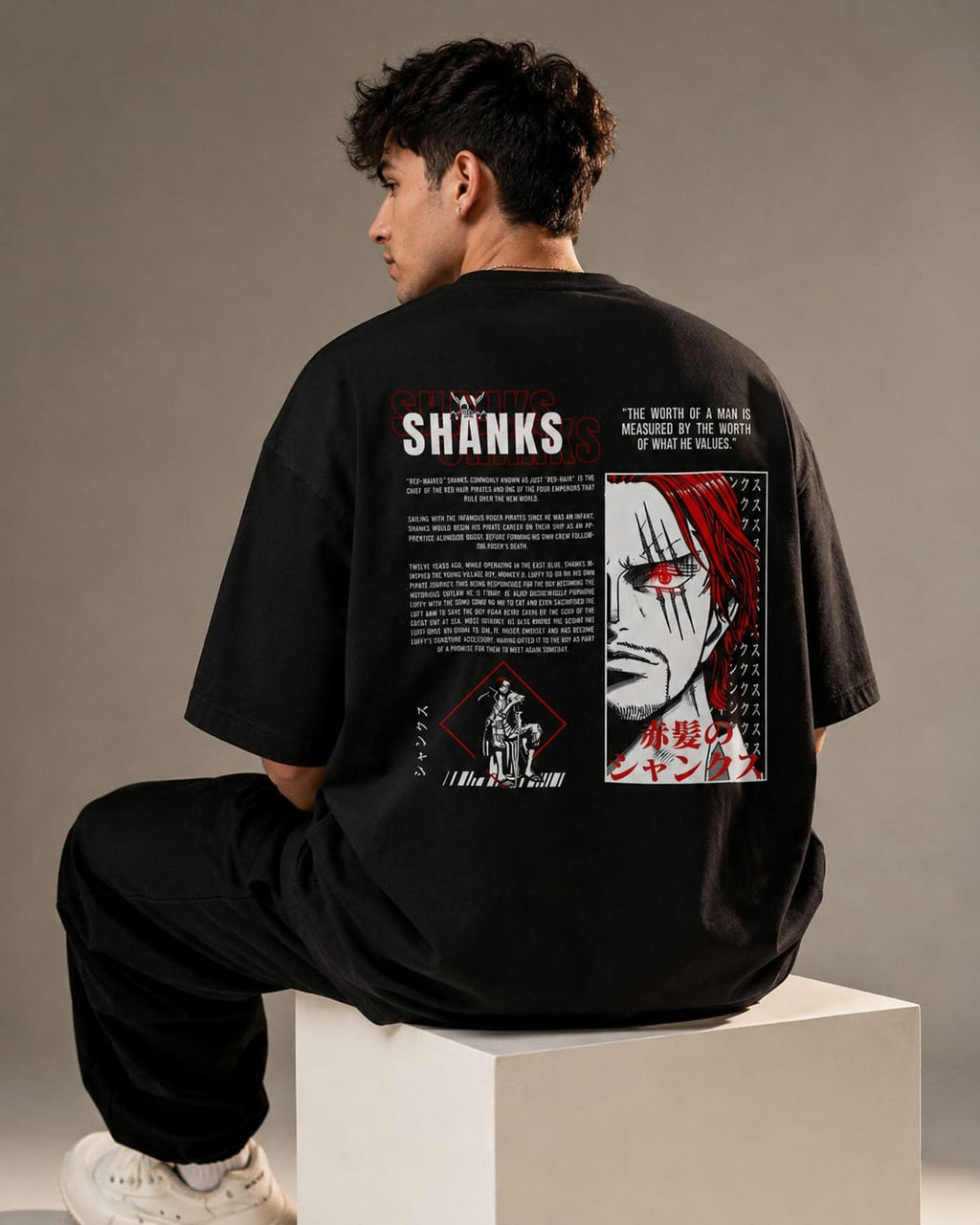 One piece shanks Oversize Cotton T-shirt