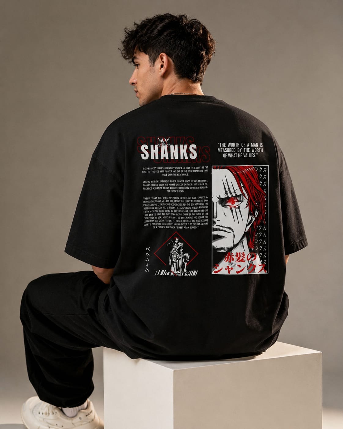 One piece shanks Oversize Cotton T-shirt