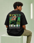 One piece Zoro Wanted Oversize Cotton T-shirt
