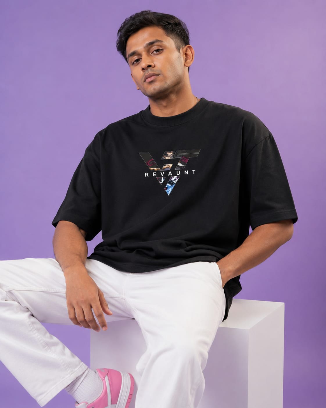 seong jinwoo purple theme Oversize Cotton T-shirt